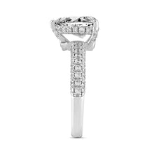 Load image into Gallery viewer, LADIES RING 2 3/4CT ROUND/PEAR DIAMOND 14K WHITE GOLD (CENTER STONE PEAR DIAMOND 2CT )

