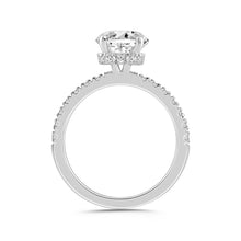 Load image into Gallery viewer, LADIES RING 2 1/2CT ROUND/OVAL DIAMOND 14K WHITE GOLD (CENTER STONE OVAL DIAMOND 2CT)

