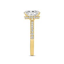 Load image into Gallery viewer, LADIES RING 2 1/2CT ROUND/OVAL DIAMOND 14K YELLOW GOLD (CENTER STONE OVAL DIAMOND 2CT )
