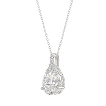 Load image into Gallery viewer, LADIES SOLITAIRE PENDANT 2 1/2CT PEAR DIAMOND 14K WHITE GOLD 

