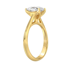 Load image into Gallery viewer, LADIES SOLITAIRE RING 2 1/2CT PEAR DIAMOND 14K YELLOW GOLD 
