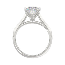 Load image into Gallery viewer, LADIES SOLITAIRE RING 2 1/2CT PRINCESS DIAMOND 14K WHITE GOLD 
