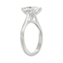 Load image into Gallery viewer, LADIES SOLITAIRE RING 2 1/2CT PRINCESS DIAMOND 14K WHITE GOLD 
