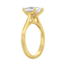 Load image into Gallery viewer, LADIES SOLITAIRE RING 2 1/2CT PRINCESS DIAMOND 14K YELLOW GOLD 
