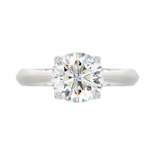 Load image into Gallery viewer, LADIES SOLITAIRE RING 2 1/2CT ROUND DIAMOND 14K WHITE GOLD 
