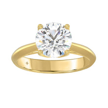 Load image into Gallery viewer, LADIES SOLITAIRE RING 2 1/2CT ROUND DIAMOND 14K YELLOW GOLD 
