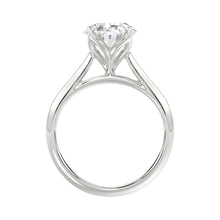 Load image into Gallery viewer, LADIES SOLITAIRE RING 4CT OVAL DIAMOND 14K WHITE GOLD 

