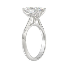 Load image into Gallery viewer, LADIES SOLITAIRE RING 4CT OVAL DIAMOND 14K WHITE GOLD 
