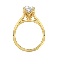 Load image into Gallery viewer, LADIES SOLITAIRE RING 4CT PEAR DIAMOND 14K YELLOW GOLD 
