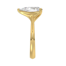 Load image into Gallery viewer, LADIES SOLITAIRE RING 4CT PEAR DIAMOND 14K YELLOW GOLD 
