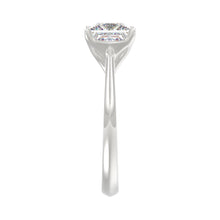 Load image into Gallery viewer, LADIES SOLITAIRE RING 4CT PRINCESS DIAMOND 14K WHITE GOLD 
