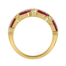 Load image into Gallery viewer, 14K YELLOW GOLD 2.00CT ROUND/MARQUISE DIAMOND LADIES RING (RUBY DIAMOND 1 1/2CT)
