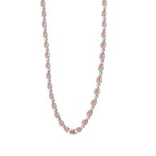 Load image into Gallery viewer, LADIES NECKLACE 15CT ROUND/PEAR/OVAL DIAMOND 14K WHITE/ROSE GOLD 
