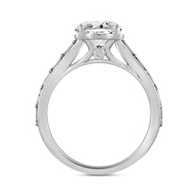 Load image into Gallery viewer, LADIES RING 2 1/4CT ROUND/BAGUETTE DIAMOND 14K WHITE GOLD (CENTER STONE ROUND DIAMOND 2CT )

