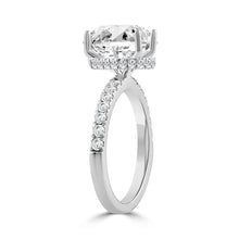 Load image into Gallery viewer, 14K WHITE GOLD 1/2CT ROUND/PEAR DIAMOND LADIES RING (CENTER STONE PEAR DIAMOND 2CT)
