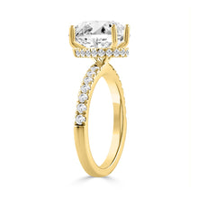Load image into Gallery viewer, 14K YELLOW GOLD 1/2CT ROUND/PEAR DIAMOND LADIES RING (CENTER STONE PEAR DIAMOND 2CT)
