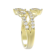Load image into Gallery viewer, LADIES RING 2.00CT ROUND/OVAL/PEAR DIAMOND 14K YELLOW GOLD 
