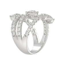 Load image into Gallery viewer, LADIES RING 2 1/2CT ROUND/PEAR DIAMOND 14K WHITE GOLD 
