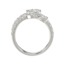 Load image into Gallery viewer, LADIES RING 2 1/2CT ROUND/PEAR DIAMOND 14K WHITE GOLD 
