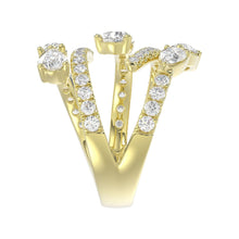Load image into Gallery viewer, LADIES RING 2 1/2CT ROUND/PEAR DIAMOND 14K YELLOW GOLD 
