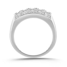 Load image into Gallery viewer, 10K WHITE GOLD 1.00CT ROUND DIAMOND MEN&#39;S RING
