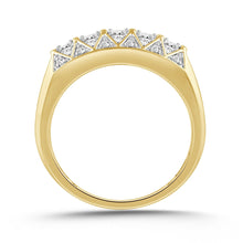 Load image into Gallery viewer, MEN'S RING ROUND DIAMOND 10K YELLOW GOLD 
