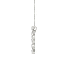 Load image into Gallery viewer, LADIES PENDANT WITH CHAIN  1 1/4CT PEAR DIAMOND 14K WHITE GOLD
