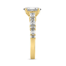 Load image into Gallery viewer, LADIES RING 3.00CT OVAL/BAGUETTE/EMERALD DIAMOND 14K YELLOW GOLD (CENTER STONE OVAL DIAMOND 2.00CT)
