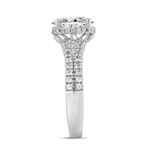 Load image into Gallery viewer, LADIES RING 2.55CT ROUND/BAGUETTE/OVAL DIAMOND  14K WHITE GOLD (CENTER STONE OVAL DIAMOND 3.00CT)
