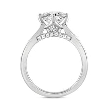 Load image into Gallery viewer, LADIES RING 2 1/2CT ROUND/BAGUETTE DIAMOND 14K WHITE GOLD (CENTER STONE ROUND DIAMOND 2CT )
