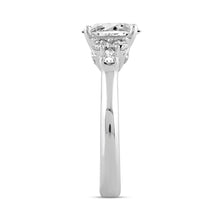 Load image into Gallery viewer, LADIES RING 2.75CT ROUND/PEAR/OVAL DIAMOND 14K WHITE GOLD (CENTER STONE OVAL DIAMOND 2.00CT)

