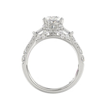 Load image into Gallery viewer, LADIES RING 2.75CT ROUND DIAMOND PEAR DIAMOND BAGUETTE DIAMOND WHITE PLATINUM (CENTER STONE PEAR DIAMOND 2CT)
