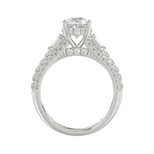 Load image into Gallery viewer, LADIES RING 4.00CT ROUND/OVAL/BAGUETTE DIAMOND WHITE PLATINUM (CENTER STONE OVAL DIAMOND 3CT)
