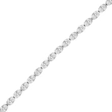 Load image into Gallery viewer, LADIES BRACELET 5.00CT OVAL DIAMOND 14K WHITE GOLD 

