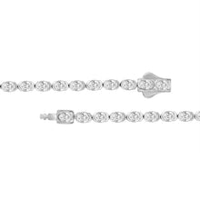 Load image into Gallery viewer, LADIES BRACELET 5.00CT OVAL DIAMOND 14K WHITE GOLD 
