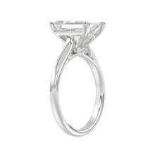 Load image into Gallery viewer, LADIES BRIDAL SET 3 7/8CT ROUND/EMERALD DIAMOND 14K WHITE GOLD (CENTER STONE EMERALD DIAMOND (2 1/2CT)
