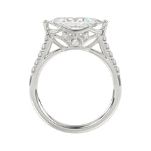 Load image into Gallery viewer, 14K WHITE GOLD 3 1/2CT ROUND/MARQUISE DIAMOND LADIES BRIDAL SET (CENTER STONE MARQUISE DIAMOND 2.00CT)
