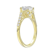 Load image into Gallery viewer, 14K YELLOW GOLD 3 1/2CT ROUND/MARQUISE DIAMOND LADIES BRIDAL SET (CENTER STONE MARQUISE DIAMOND 2.00CT)
