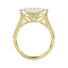 Load image into Gallery viewer, 14K YELLOW GOLD 3 1/2CT ROUND/MARQUISE DIAMOND LADIES BRIDAL SET (CENTER STONE MARQUISE DIAMOND 2.00CT)
