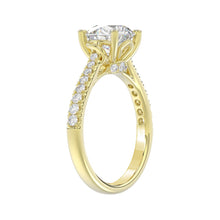 Load image into Gallery viewer, LADIES BRIDAL SET 3 1/2CT ROUND DIAMOND 14K YELLOW GOLD (CENTER STONE ROUND DIAMOND 2.00CT)
