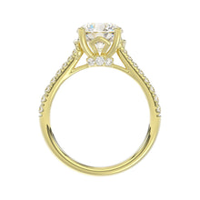 Load image into Gallery viewer, LADIES BRIDAL SET 3 1/2CT ROUND DIAMOND 14K YELLOW GOLD (CENTER STONE ROUND DIAMOND 2.00CT)
