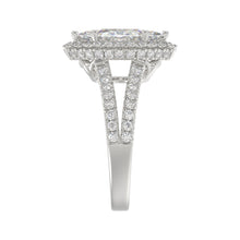Load image into Gallery viewer, 14K WHITE GOLD 3.00CT ROUND/MARQUISE DIAMOND LADIES RING (CENTER STONE MARQUISE DIAMOND 2CT)
