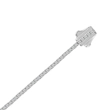 Load image into Gallery viewer, 18K WHITE GOLD 5.00CT ROUND DIAMOND LADIES TENNIS NECKLACE
