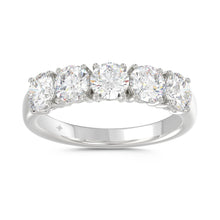 Load image into Gallery viewer, 14K WHITE GOLD 2.00CT ROUND DIAMOND LADIES BAND
