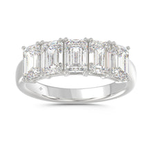 Load image into Gallery viewer, 14K WHITE GOLD 2.00CT EMERALD DIAMOND LADIES BAND
