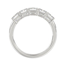 Load image into Gallery viewer, 14K WHITE GOLD 2.00CT EMERALD DIAMOND LADIES BAND
