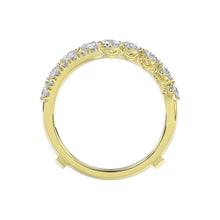 Load image into Gallery viewer, 14K YELLOW GOLD 1.00CT ROUND DIAMOND LADIES WRAP RING
