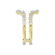 Load image into Gallery viewer, 14K YELLOW GOLD 1.00CT ROUND DIAMOND LADIES WRAP RING
