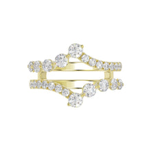 Load image into Gallery viewer, 14K YELLOW GOLD 1.00CT ROUND DIAMOND LADIES WRAP RING
