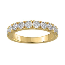 Load image into Gallery viewer, 14K YELLOW GOLD 1.00CT ROUND DIAMOND LADIES BAND
